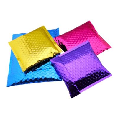 China China Eco - Friendly Metallic Bubble Wrap Colored Poly Mailers Shipping Bags For Clothing for sale