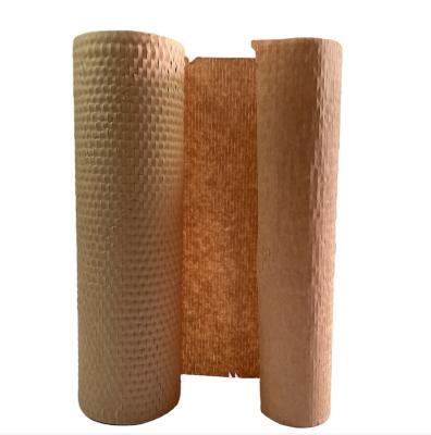 China Manual Recyclable Honeycomb Wrapping Paper Environmental Protection Pad Roll Paper Self Adhensive Bag Recyclable Degradable for sale