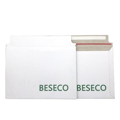 China BESECO Mailing Envelope Wholesale Customized Rigid Mailers Printed Flat Cardboard Envelopes for sale