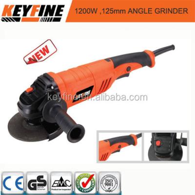 China KEYFINE 4.5 Inch 1200W Single Speed ​​Cutting Or Grinding Heavy Duty Angle Grinder for sale