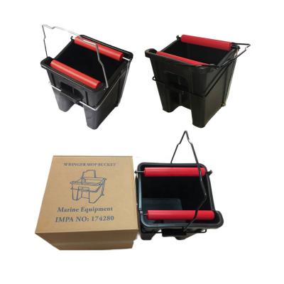 China Durable Hot Selling IMPA Marine Code 174280 Foot Pedal Bucket Hard Plastic Broom Buckets Wring Broom Bucket for sale