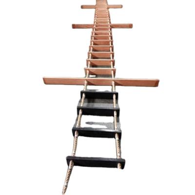 China Hardwood Step /rubber Step Good Quality CCS Approved Marine Pilot Code 232032 Pilot Ladders CCS Certificate Marine Pilot Rope Ladder Impa With New SOLAS For Boat Sale for sale