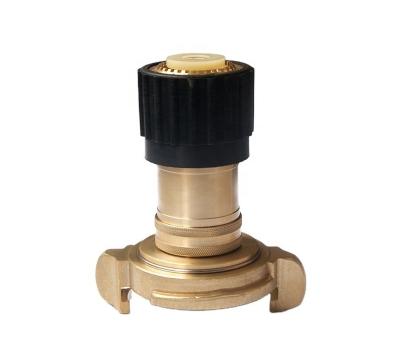 China Fire hose IMPA CODE 330831-33 Nozzle With Couplings Storz Nakajima Ansi Machino Brass Fog Nozzles 3-Position For Fire Hose Nozzle for sale