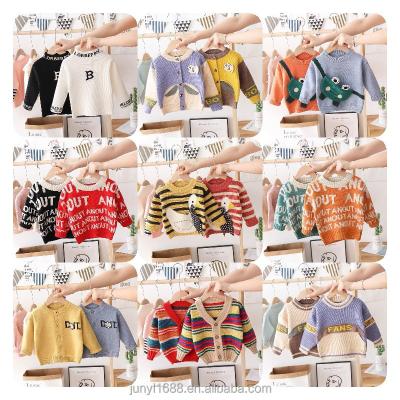 China Hot Baby Boy 3-12years Kids Casual Anti-shrink Cartoon Fat Kids Knit Uniform Sweater for sale