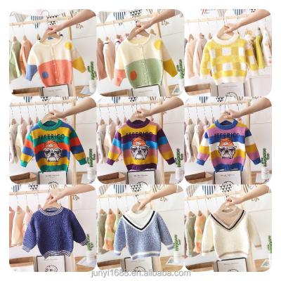 China Children's Sweater Anti-Shrink Knitted Children's Boy's Sweater Summer Cartoon Comfortable Baby Boy Long Sleeve Sweater for sale