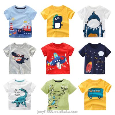 China Wholesale hot lovely baby short sleeve jacket men and women fashion anti-pilling cartoon children's T-shirt for sale