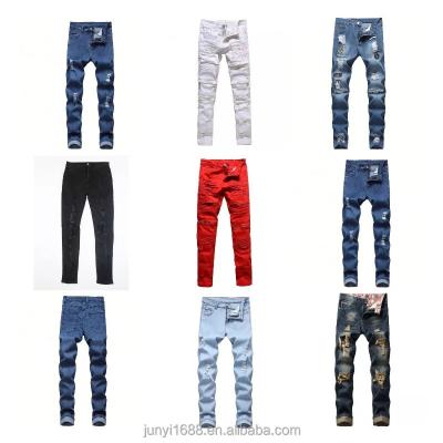 China Breathable cotton men's broken jeans summer men's clothing pants boys hole jeans apparel production and wholesale for sale