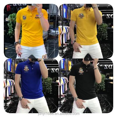 China hot sale Anti-wrinkle men's T-shirt polo cotton short sleeve T-shirt factory wholesale for sale