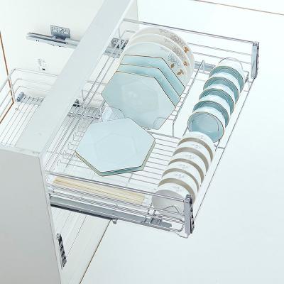 China Multifunctional Kitchen Wire Drawer Basket 304 Stainless Steel Kitchen Storage Drawer Viable Storage Basket for sale