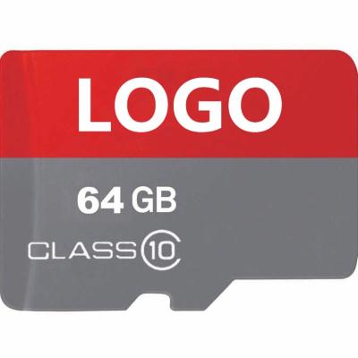 China Plastic Wholesale Custom TF Memory Card 64gb Logo SD Card Memory for sale