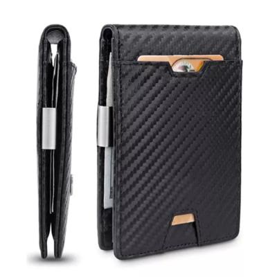 China Hold Money And Credit Cards Slim Bifold Wallet With Money Clip RFID Blocking Men Wallet for sale