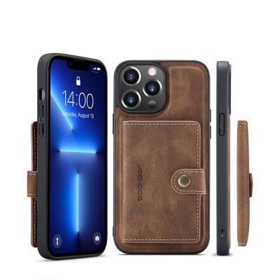 China Hot Design Magnet Shockproof Card Holder Personalized PU Leather Phone Case For Phone 11 12 pro 13 max for sale