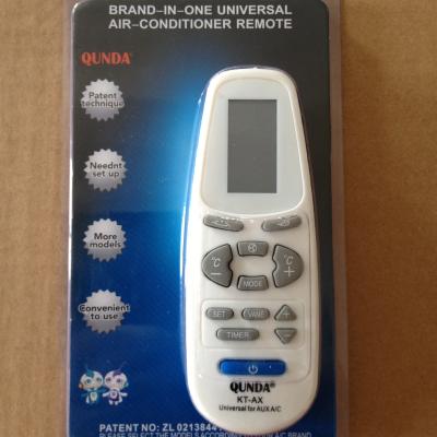 China Replacement QUNDA KT-AX A/C IR Remote Control Compatible With AUX Air Conditioner. branded remote control for AUX. for sale