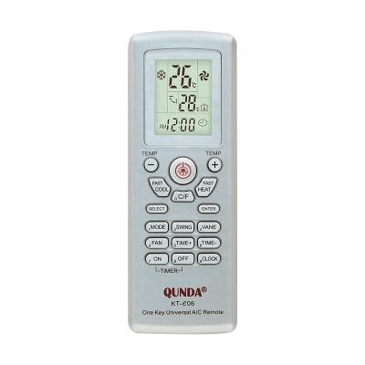 China QUNDA KT-E06 Light Function Air Conditioner Remote Control Replacement for Midea for sale