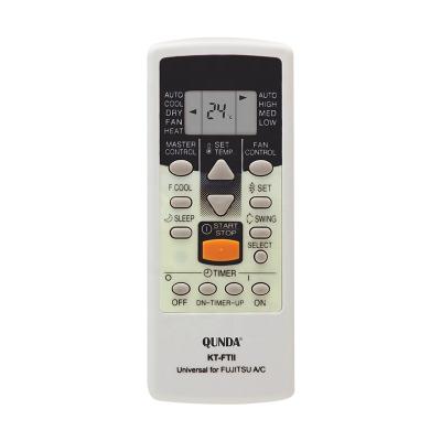 China QUNDA KT-FTII Universal IR Air Conditioner LCD Display Remote Control Wireless Treatment Controller For FUJITSU for sale