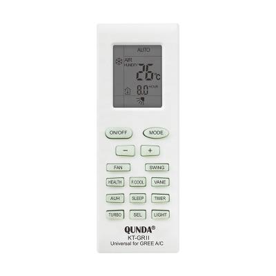 China QUNDA KT-GRII Function Light Air Conditioner Remote Control Replacement for Gree for sale