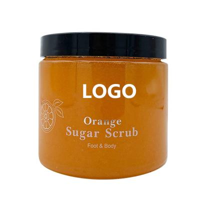 China Exfoliator Private Label Best Natural Exfoliates Moisturizes Nourishes Sweet Orange Body Scrub for sale