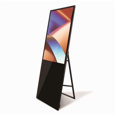 China Indoor Height Brightness 32 43 55Inch LCD Display Portable Digital Signage With Touch Screen Totem Advertising Screen Display for sale