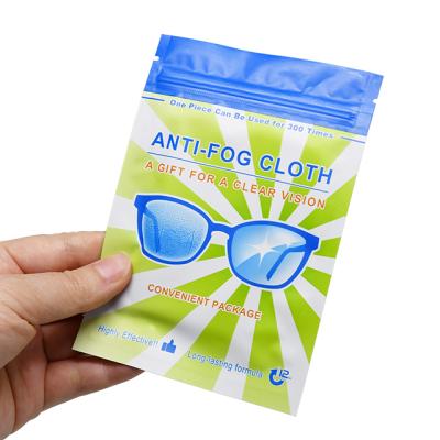 China Convinient RTS Fast Delivery In 3 Days Lens Cleaning Cloth Anti-fog Agent Self Sealed Convenient Package for sale