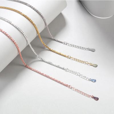 China Environmental Friendly 2022 S925 Sterling Silver Multicolor Ring Bracelet Necklace Chain Set for sale