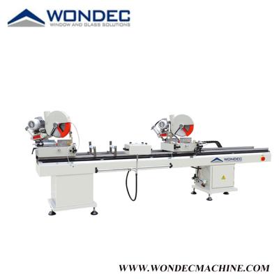 China Window Making Double Head UPVC Cutting Machine Double Head Cutting Saw For PVC Profile LJZ2-350*3500 for sale