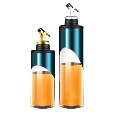 China Cylinder Glass Recyclable Olive Oil Bottle Vinegar Saude Bottle For Oiler Condiment Serving Condiment Packaging for sale