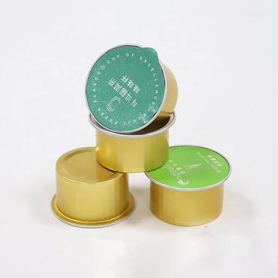 China Factory Directly Use 35ml Recyclable Foil Container Foil Tray Disposable Box For Sauce And Snacks Small Size Wholesale for sale