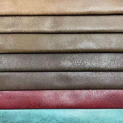 China Hot Sale Tear-Resistant Bronzing Leather Upholstery Fabric For Sofa Cover Price Per Meter for sale