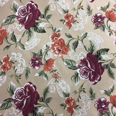 China Other high quality polyester floral jacquard fabric for sofa furniture textile for sale