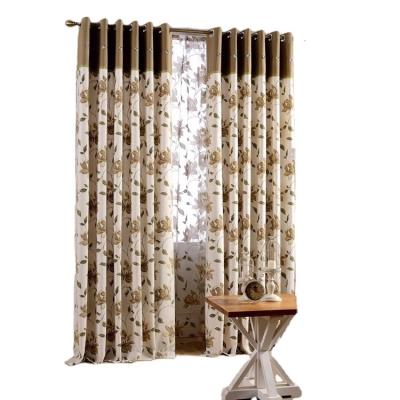 China Sheer Curtains Shower Curtain Shrink-Resistant American Pastoral Printed Custom Printing for sale