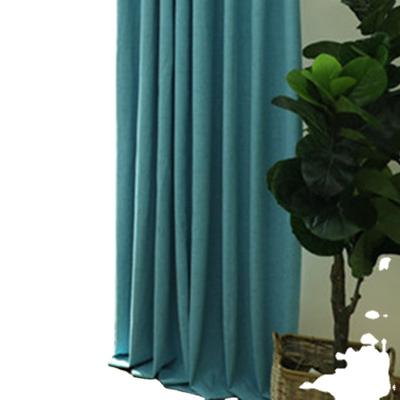 China Pure Polyester Shrink-Resistant Blackout Curtain Linen Fabric For Living Room for sale