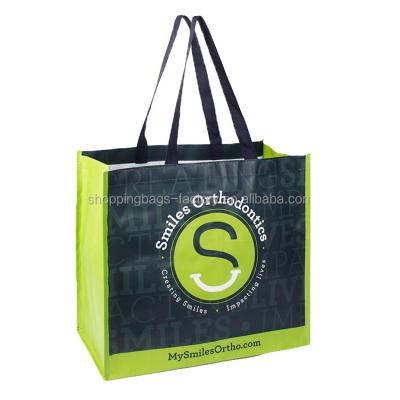 China Factory Wholesale Reusable Polypropylene Woven Shopping Bag PP Woven Tote Bag With Custom Printed Logo for sale