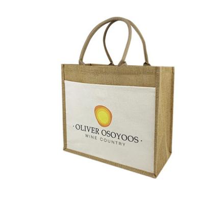 China Large Capacity Reusable Grocery Cotton Jute Heavy Shopping Tote Bag for sale