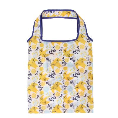 China Reusable Tote Bag Reusable 190T Heavy Duty Expandable Polyester Folding Grocery Bag for sale