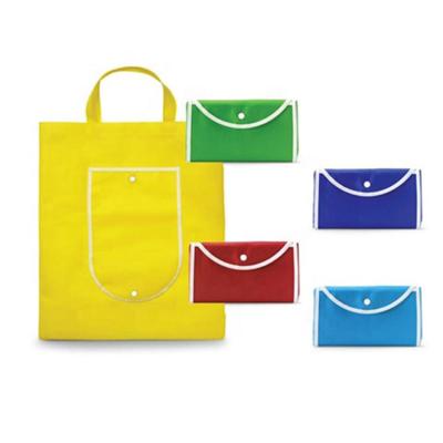 China Eco - Friendly Promotional Colorful Foldable Nonwoven Portable Grocery Bag Tote Bag for sale