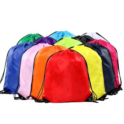 China High Capacity Reusable Promotional Custom Durable Gym Drawstring Bag Store Shopping Bag for sale