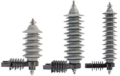 China Polymeric Lighting Arrester, Metal Oxide Polymer Housed Surge Arrester for sale