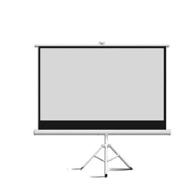 China High Quality Tripod Factory Outlet Floor Stand Projector Screen 60-150 Inch Floor Stand Projection Screen for sale