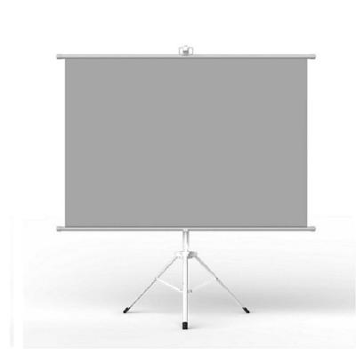 China New High Quality White Projector Screen 84 Inch Projection Stand Tripod Floor Listing Outdoor Use for sale