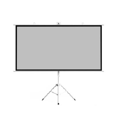 China High Quality White 120 Inch Tripod Projector Screen Tripod Floor Stand Projection Screen for sale