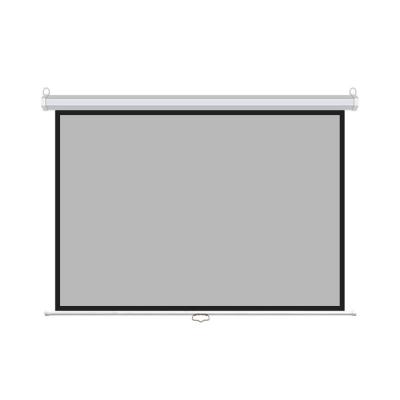 China 60 Inch Single Screen Projection Wall Screen Wholesale High Quality White Fiberglass Wall Mounted Screen for sale