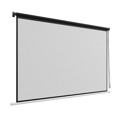 China Factory Outlet High Quality 60 Inch Curtain Wall Mounted White Hand Drawn Projection Screen for sale