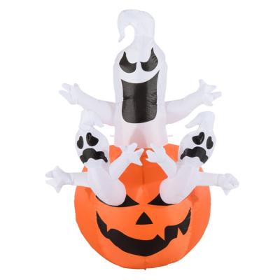 China Hot Sale Halloween Raised 3 Inflatable Halloween Decoration Party Ghost Of The Pumpkin Set For Party Decoration for sale