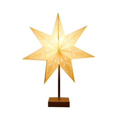 China Hot Wholesale Handmade Decorations Christmas Light Table Lamp Paper Star for sale