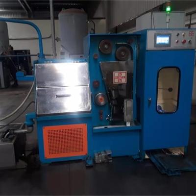 China Fine Wire Drawing Copper Drawing Machine with Online Annealer + Automatic Double Winding Machine Winding Machine for sale