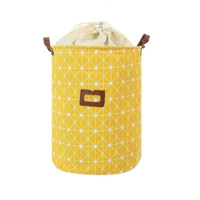 China High Quality Large Laundry Basket Storage Box Handles Kids Clothes Canvas Foldable Laundry Hamper for sale