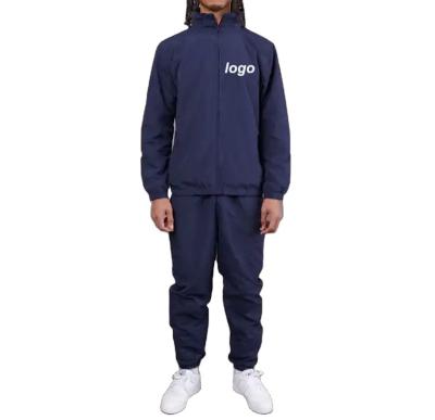 China Breathable New Design Zip Up Jacket And Jogger Track Suit Set Printed Custom Logo Mens Nylon Tracksuit for sale