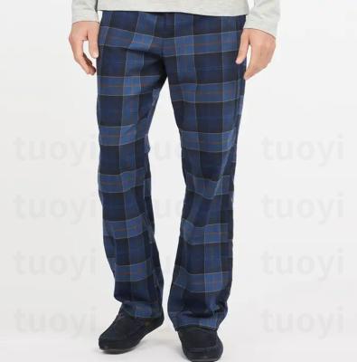 China Other TUOYI Summer Products Black And Blue Men Flannel Pajama Pants Men Custom Pyjama Pants men for sale