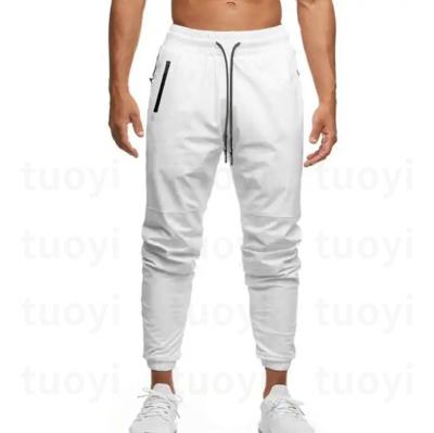 China Other TUOYI Men's Custom Logo Woven Fitness Jogger pants Drawstring Sweat pants for sale