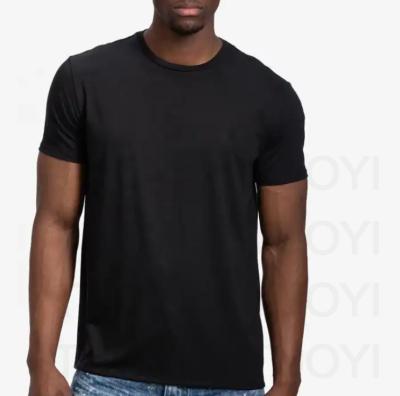 China Other OEM Custom High quality Apparel Cotton and Spandex crew neck t black sports wear t shirt for men for sale